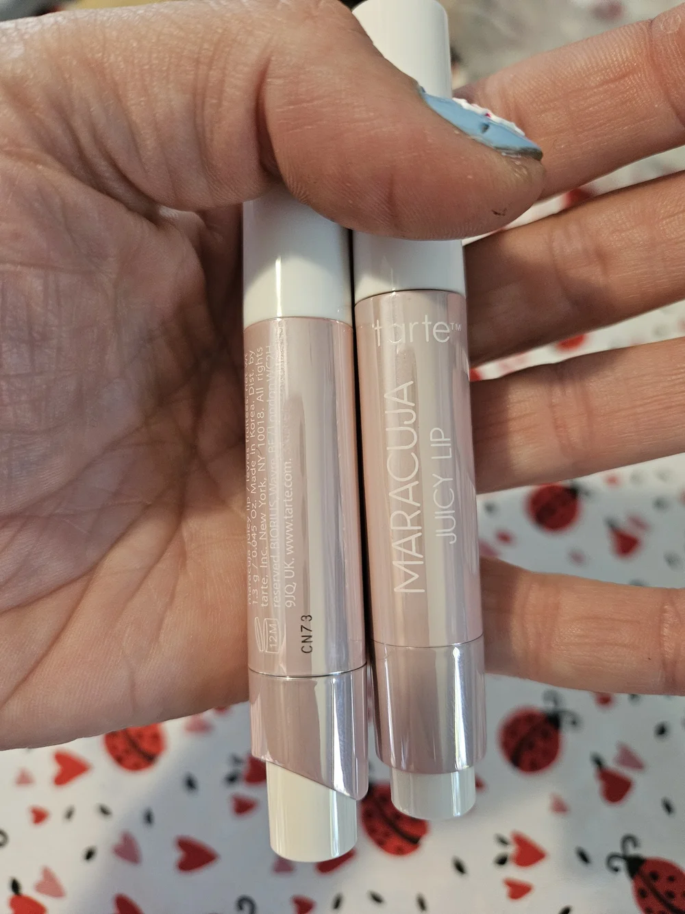 Lot of 3 Maracuja Juicy Lip Crème Peachy Pink and 2 Juicy Lip in Hibiscus